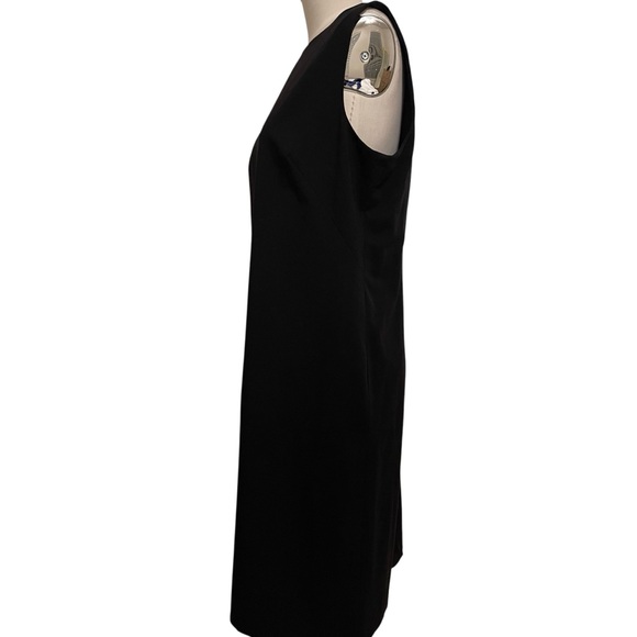 ❤️ Liz Claiborne Classic Black Sheath Dress Size 14 - Picture 4 of 7